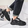 Casual Shoes For Male 2024 Brand Cross-tied Men's Vulcanize Fashion Round Toe Platform Anti-slip Breathable Sneakers