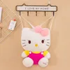 Factory wholesale price 9 styles 32cm Kitty cat plush backpack Kuromi animation peripheral doll backpack children's gift