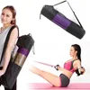 Sacs de rangement 70x25cm Noir Yoga Sac à dos Mat Sac imperméable Nylon Pilates Carrier Mesh Sangle réglable