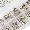 72/100pcs Car Fast-blow Glass Fuses Car Glass Tube Fuses 0.2-20A 0.5-30A Assorted Kit for Car Light Inflator vacuum Cleaner