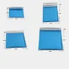 Mailers 20pcs/pakiet Niebieski wyściełany koperty koperty folii aluminiowej worki na koperty bąbelkowe