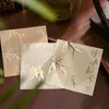 Enkel guldstämpel klistermärke Creative Bamboo Mönster Non-Sticky Notes Multivt Making Journaling Plan