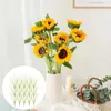 Decorative Flowers 15 Pcs Simulated Reed Grass Indoor Plants Simulation House Decor Faux Artificial For Bedroom Vase Fake Home Silk Cloth