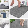 Bath Mats Thicken Mat Chenille Non-Slip Bathroom Bedroom Kitchen Carpet Floor Absorbent Rug Machine Washable Suit For Bathtub Shower