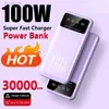 Banki zasilania telefonu komórkowego 30000MAH Power Bank Portable ładowarka cyfrowa Wyświetlacz Zewnętrzny bateria USB Powerbank LED dla Samsung iPhone 2443