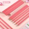 Pencils 12 Pcs/box Sakura Shaped Wood Free HB #2 Writing Pencils Set School and Office Stationery Supplies Dropshipping