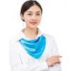 Foulards 60 60cm Foulard en soie Luxueux Imitation Solid Article Couleur Cou Wrap Satin Square Femmes