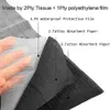 125/80/50/10pcs Tatouage Disposable Tatouage Clean Black Couvre-table imperméable Papier Medical Paper ACCESSOIRES DE TATOUC