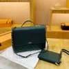 Bolsa de couro designer vende bolsas femininas de marca com 50% de desconto popular bolsa de ombro único novo estilo de moda corrente rômbica de grande capacidade