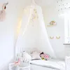 Play House Tents for Kids Canopy Bed Curtain Baby Hanging Tent Crib Children Room Decor Round Hung Dome Mosquito Net Bed Valance 240326