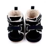 Stiefel Winter Babyschuhe Mädchen Jungen Wildleder Plüsch Baumwoll Schnee Nicht rutschfindige Kinder warm wandeln