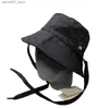 Ball Caps Lace Up Sport Sport Bucket Hat Unisex Letter Full Fisherman Hats Street Street Outdoor Snapback Sun Capsq240403