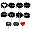 Party Decoration 11pcs Wedding DIY Po Booth Props Funny Board LOVE Birthday Supplies Favor