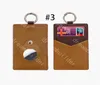 2021 Toppmodedesigner Fodral för fall PU-läder Key Chain Cardholder Anti-Lost Device Protective Cover Air Tag Shell3400935