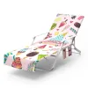 Accessories New Printed Microfiber Sun Lounge Chair Beach Cover Towel Holiday Garden Swimming Pool Bath Towel for Lazy Chair With Pockets