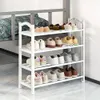 Rack multifonctionnel à 4 pc à 4 pc, étagère à chaussures simples, accessoires de dortoir de chambre à coucher, organisation à domicile et fournitures de stockage, organisateur de chaussures