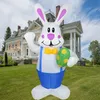 1,9 m de Pâques Pâques décoration de lapin mignon modèle de lapin avec décoration de lumière LED pour la maison des jardin intérieurs extérieurs accessoires 240322