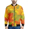 Herrenjacken Kanada Jacke für Männer Kinder 3D Printed Reißverschluss Mantel Casual Street Reißverschluss Up Tops Frühling Herbst Bomber Sweatshirt