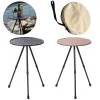 Furnishings Mini Table Portable Tea Coffee Desk Tripod Table Desk for Camping Hiking Backpacking Fishing with Support Rod