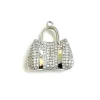Charms 5pcs Bag des filles Charmes 26x25 mm Pendant Zircon cubique Pavé pour femmes Bracelets de collier Faire des bijoux accessoires