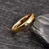 Anelli a grappolo classico tungsteno anello in carburo Glode color 4/6/8mm da uomo anello nuziale anello zircronico Gioielli regalo di Natale L240402
