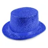 Berets Modern Fedora Hat Victorian Age Short Brim Glitter Magician Versatile Top For Parade Carnivals Holiday