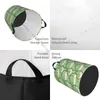 Laundry Bags Basket Round Dirty Clothes Storage Foldable Cute Smile Crocodile Face Hamper Organizer