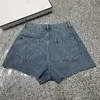 Colorful Printed Denim Shorts Womens Designer Jeans Streetwear Summer High Waist Mini Shorts Clothing for Lady