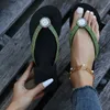 Slippers Clip Toe Wedge High Heel Slippers for Womens 2024 Summer Shining Crystal Platform Sandals for Womens Plus Size 42 Light Outdoor Flip Slippers J240402