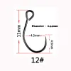 Fishhooks The Time 100pcs Barbless Single Crankbaits Hook High Carbon Steel #4/6/8 Big Eye Lure Hooks Anzols For Bass Trout Pike Fishing