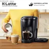 Coffee Makers Keurig K-Latte Single Serve K-Cup Coffee with Milk Frother Latte Maker Black Y240403