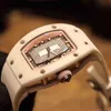Mens Swiss Luxury Watches Richadmills Relógios de movimento automáticos Case mecânica de cerâmica mecânica