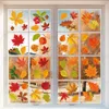 Fensteraufkleber 64pcs Herbst klungen für Glasfenster Herbst Thanksgiving Home Office Dekorationen