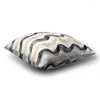 Pillow ZHENHE Abstract Geometric Wavy Pattern Case Double Sided Printing Cover For Bedroom Sofa Decor 18x18 Inch