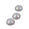 Kleurrijke Zeemeermin Ji Parel Ronde Half AB Kleur Acryl Platte Bodem Sticker Diamant Mobiele Telefoon Shell diy Accessoires Handgemaakt Materiaal