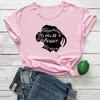 Damen T-Shirts ermächtigt Frauen grafische Hipster T-Shirt Mächtige feministische Grunge Vintage Shirt Baumwolle Empower Zitat Tees Top