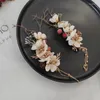 Haarklammern Vintage Haarnadeln Frauen Accessoires Brautjungfern Kopfstück Verlobungshaarwege Hochzeit Kopfschmuck rote weiße Farbe Haargriffe 2501