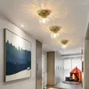 Luci a soffitto Nordic Minimalista corridoio corridore corridoio creativo Acqua dorata Modello di vetro Lampade per lampada per piccole lampade