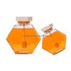 Bouteilles de rangement Jars Verre Pot de miel pour 220 ml / 380 ml Mini petit pot de contenant de bouteille avec bâton en bois Spoon1 Drop Livrot Home Gar Dhiww