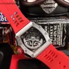 Męskie Szwajcarskie zegarki Richadmills Automatyczny ruch zegarki 1103 Szwajcarski ruch automatyczny 40x50x16mm Sapphire Mirror Importowane gumowe pasek 00 00