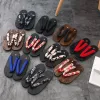 Sandały 2022 NOWOŚĆ 10 kolorów Summer Japońska tradycyjna Sakura Geta Clogs Women Men Pary Sandals Anime Cosplay Kimono Outdoor Sandals