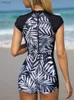 Kobiety stroje kąpielowe w jednym kawałku jeden kawałek Kobieta kąpielowa 2023 Kontrola brzucha krótkie szorty kąpielowe Kobiety Surf Surf Suit Black Bathing Suit
