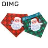 Dog Apparel oimg Natal Cães pequenos cães bandana Papai Noel Papai Noel Bibs Lenço de Bibs para animais de estimação Triângulo Acessórios do Triângulo