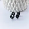 Band Black Tungsten Carbide Rings for Women Jewellery Center Borsted Beeled Edges Men mode polerade finish estetiska tillbehör