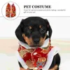 Hundebekleidung Kleidung Wintermantel Kostümjahr Welpe Kleidungsstück Haustier Lustige Polyester warme Cosplay -Kleidung