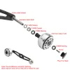 Reels EKFan 1pc 115MM Carbon Fiber Handle & Aluminum Alloy Knob Fishing Reel Handle 8*5mm For Spining BaitCasting parts