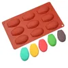 Backformen 9 Löcher Madeleine Silikonschale -Form -Süßigkeitenform. Cookies Keks Schokoladenbackwarenwerkzeuge Küchenzubehör Dessert