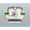 GDSIR Custom 1975-77 WHA Mike Sleep 27 Phoenix Roadrunners White Hockey Jersey New Ed S-M-L-XL-XXL-3XL-4XL-5XL-6XL