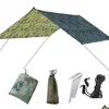 Tents And Shelters 1X1.45M/X Waterproof Tent Tarp Outdoor Cam Hammock Rain Fly Uv Garden Awning Canopy Sunshade Bbq Drop Delivery Spor Dhzz3