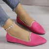 Casual Shoes Women Pointed Toe Flats Autumn For Suede Designer Walking Comfort Soft Sole Zapatillas Mujer